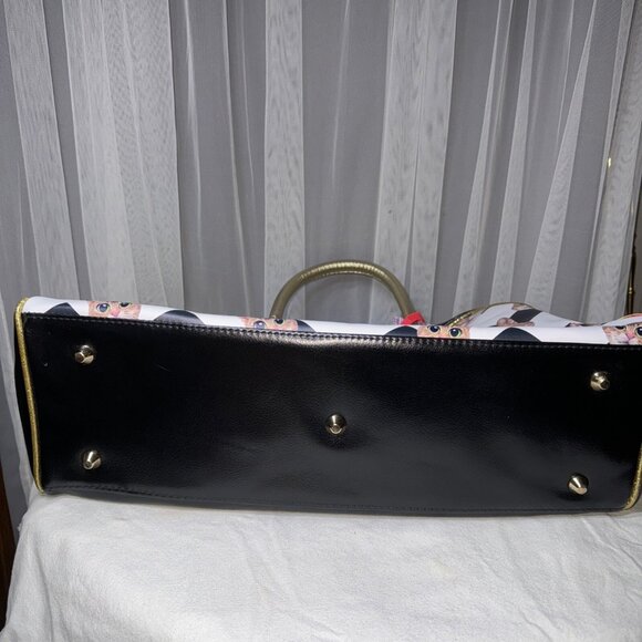 De Kunstboer Cat Overnight Bag Tote Weekend Childless Cat Lady duffle - Picture 16 of 16